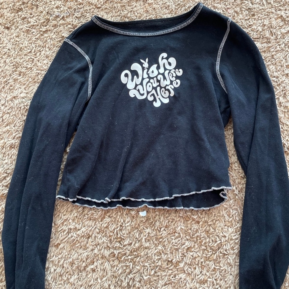 PacSun play boy crop top